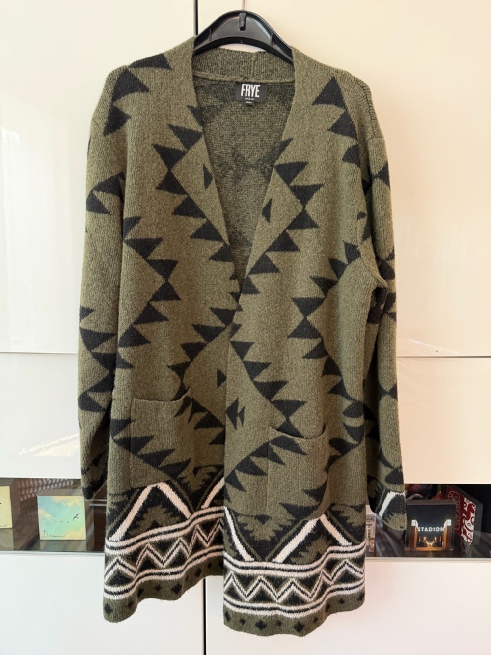 Frye open knit cardigan